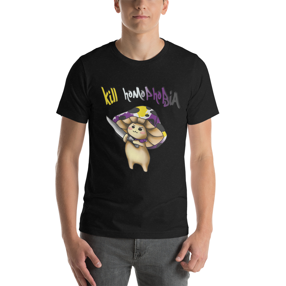 Kill homophobia Non binary pride tee