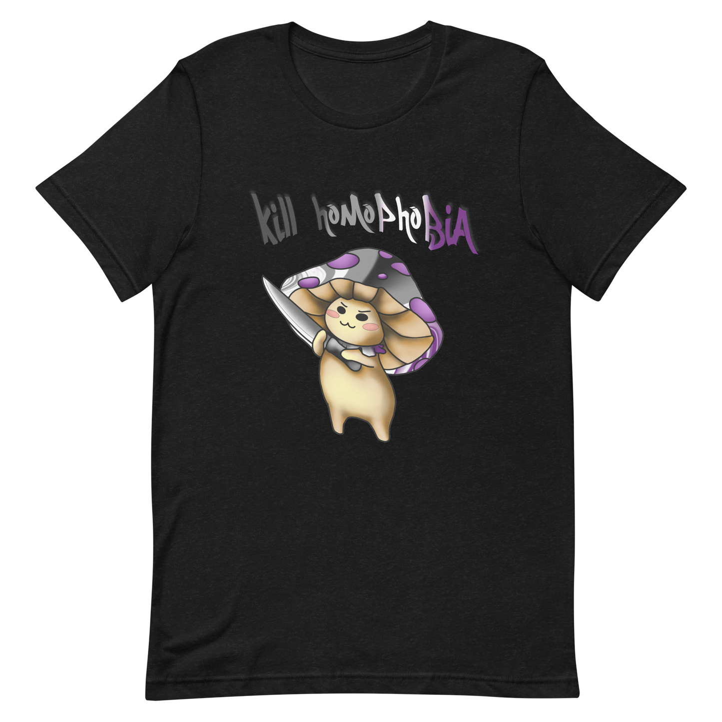 Kill homophobia Asexual pride tee